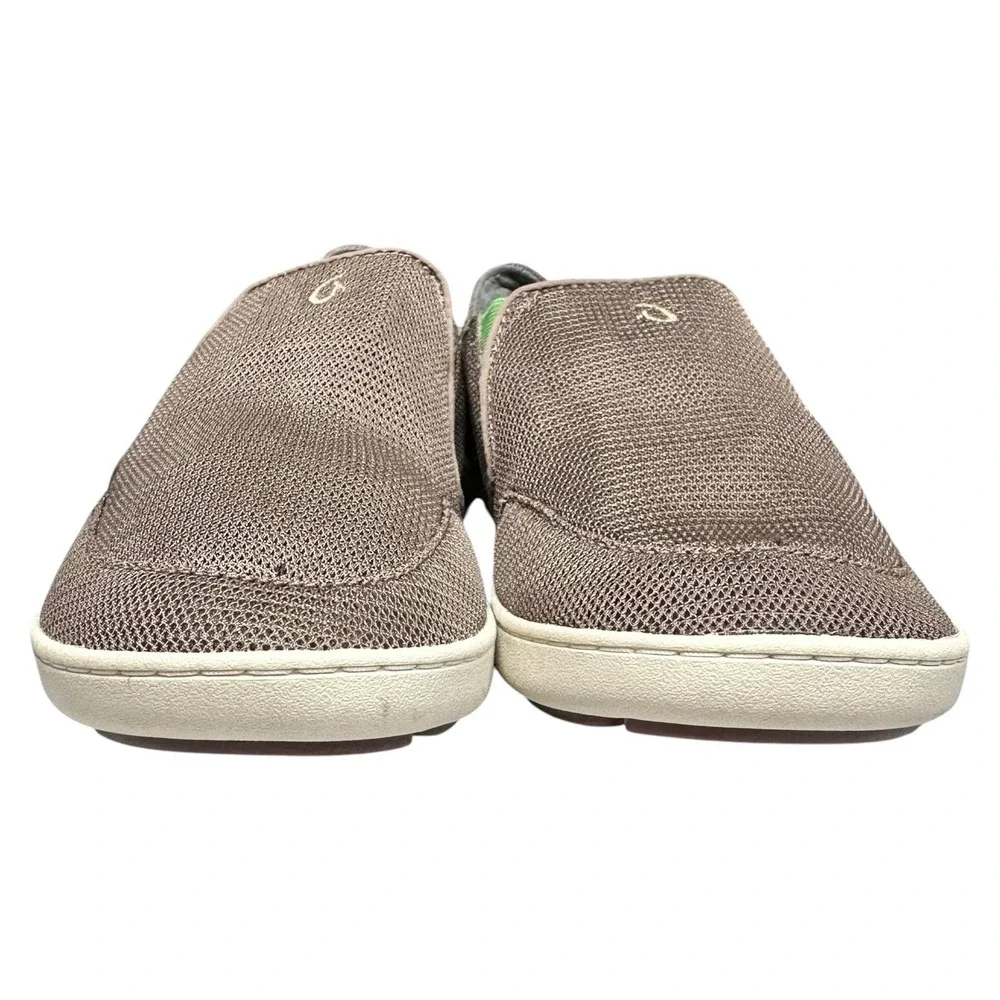 Olukai Nohea Mesh 10188-13AP Mustang Lime Peel SlipOn Shoes Loafer Men's 7/EU 40
